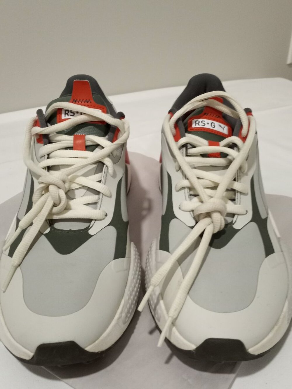 PUMA RS-G GOLF SHOES WHITE GREY RED MEN'S SIZE 13
